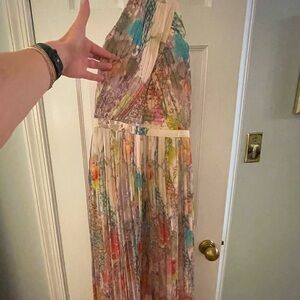 Ted Baker - floral knife pleat gown. Ted Baker size 2 (fits like a 2/4).
